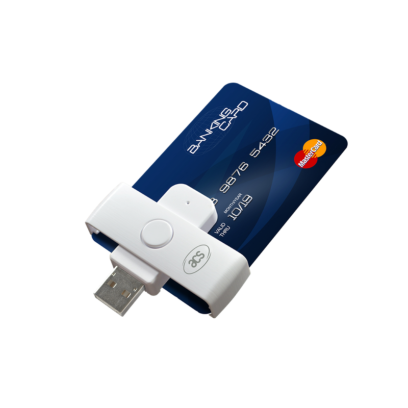USB Type A Rfid ACR39U-NF Small RFID Card Reader for Contact card