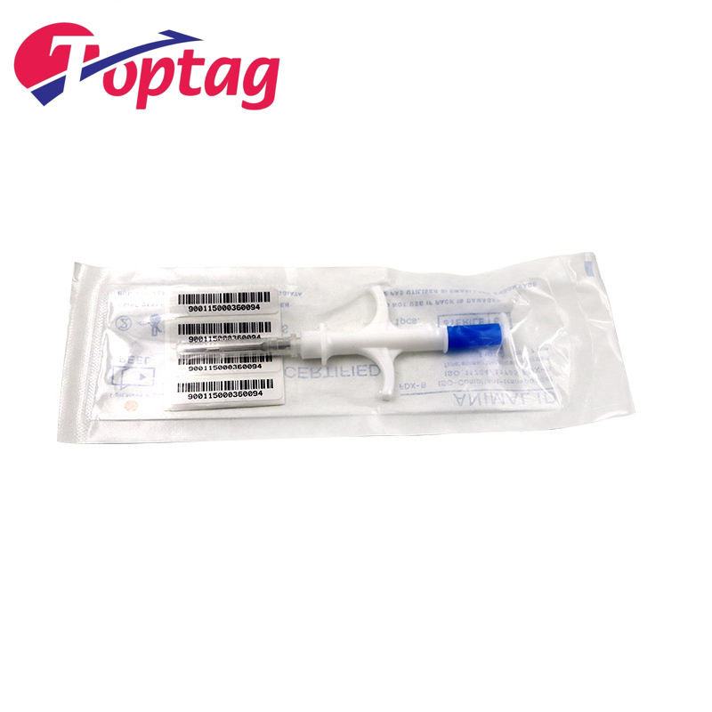 Injector Rfid Transponder Syringe for animal identify 134.2KHz Animal Syringe Pet ID chip 1.4*8mm