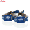 Toptag rfid 13.56mhz woven wristband bracelet with different qr code