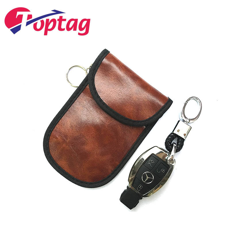 Anti Theft Car Key RFID Blocker / Signal RFID Blocking Faraday Bag Pouch