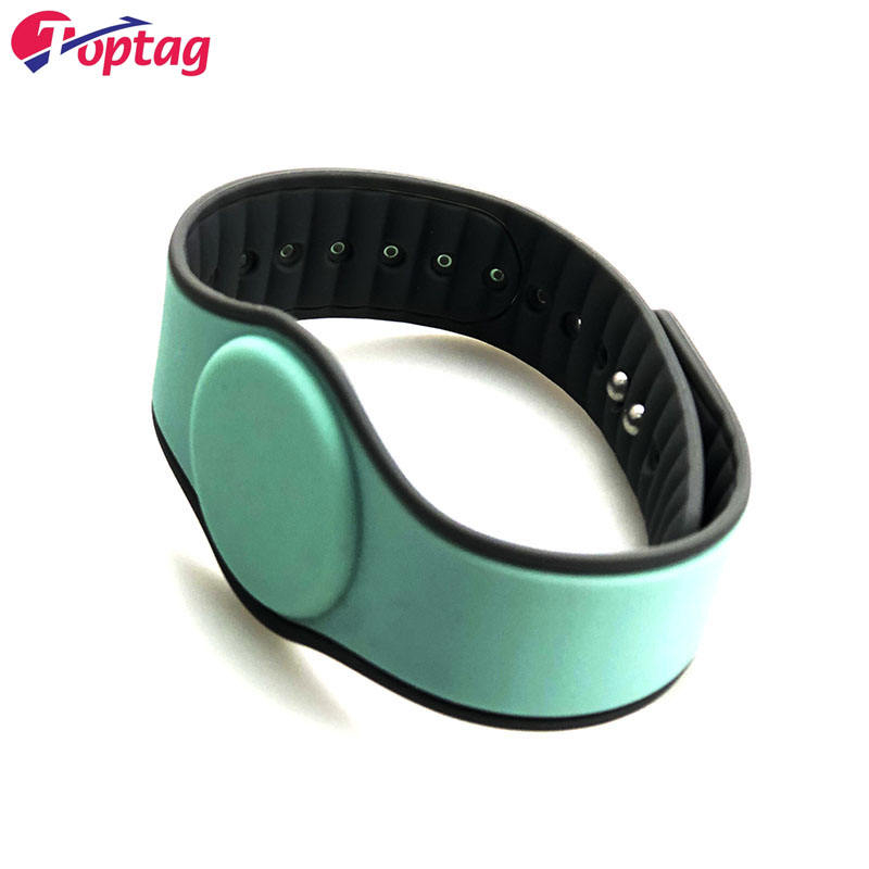 Custom Logo access control bracelet smart RFID silicone wristband watch