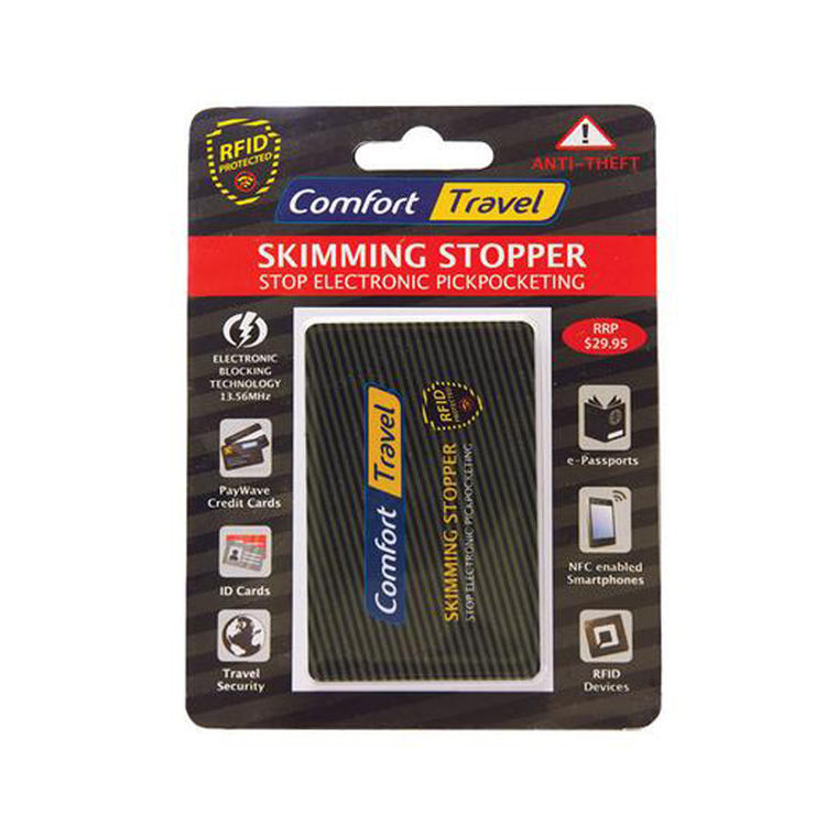 RFID E-blocking Card Protector, Micro Chip RFID Anti Theft Blocker