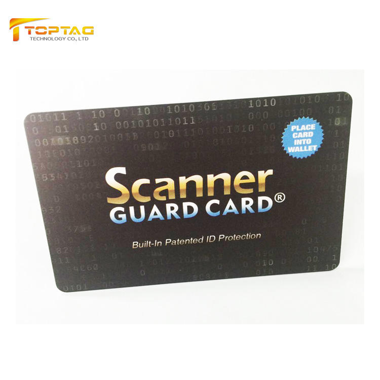 NFC Blocker Cards RFID Plascitc Anti Skimmer Signal blocking Card for Wallet