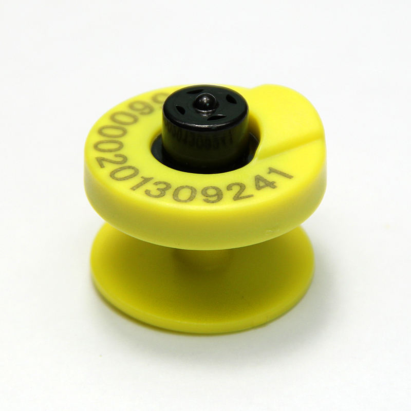 Numbers print Diameter 30 mm FDX-B EM4305 Writable RFID animal ear tag Cattle pig ear tag