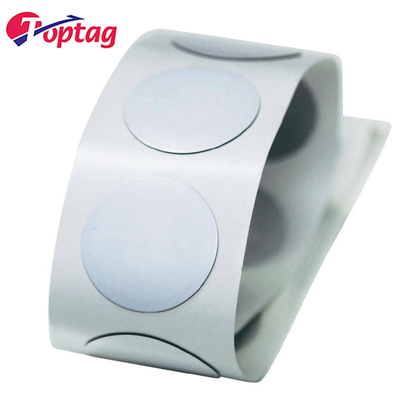 Custom Printing 13.56mhz NFC Anti Metal RFID Tag White RFID HF Sticker/Label