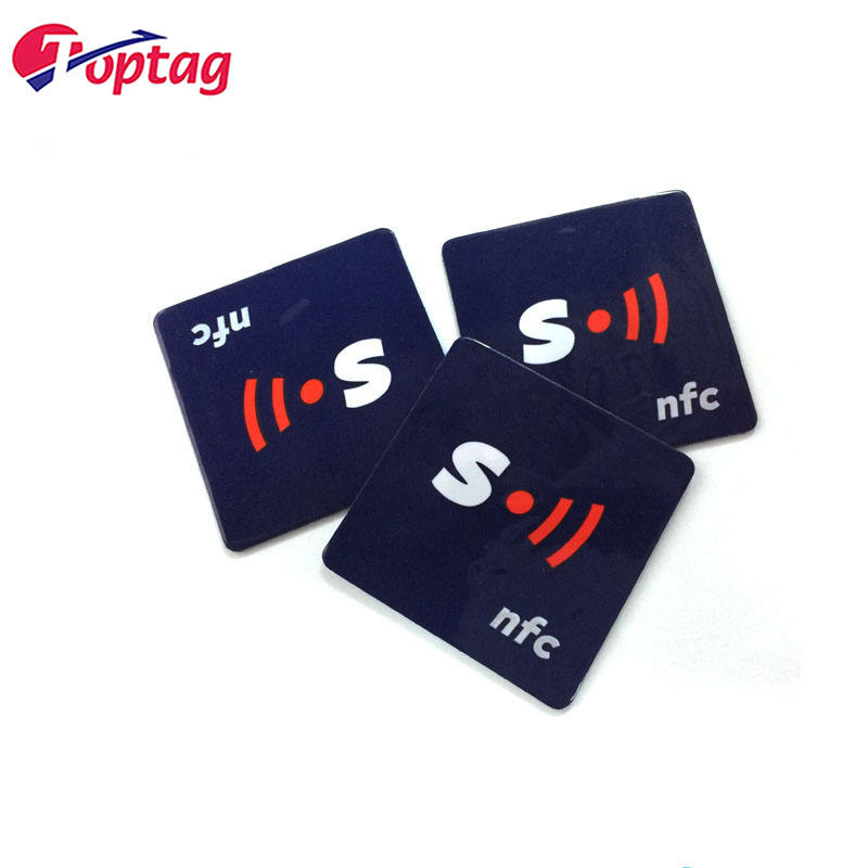 Custom Printing 13.56mhz NFC Anti Metal RFID Tag White RFID HF Sticker/Label
