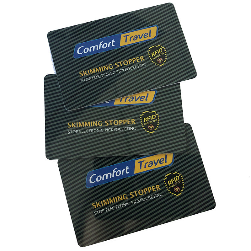 Popular wallet anti-theft alarm, NFC/RFID blocking smart card for credit cards