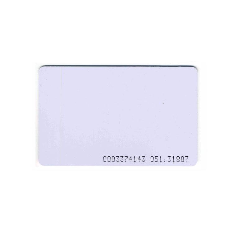 18digits ID Number Inject Printing 125KHz White Card TK4100 Card