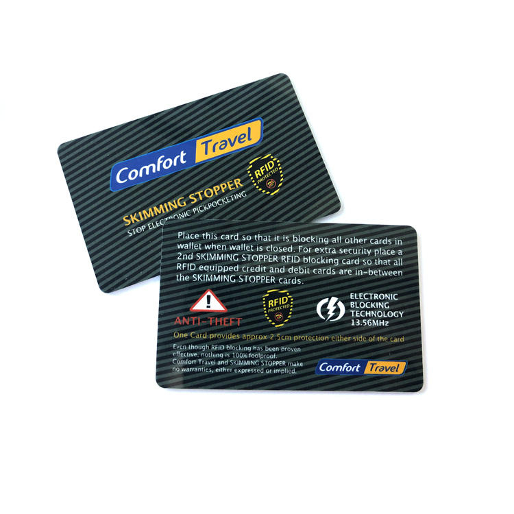 RFID E-blocking Card Protector, Micro Chip RFID Anti Theft Blocker