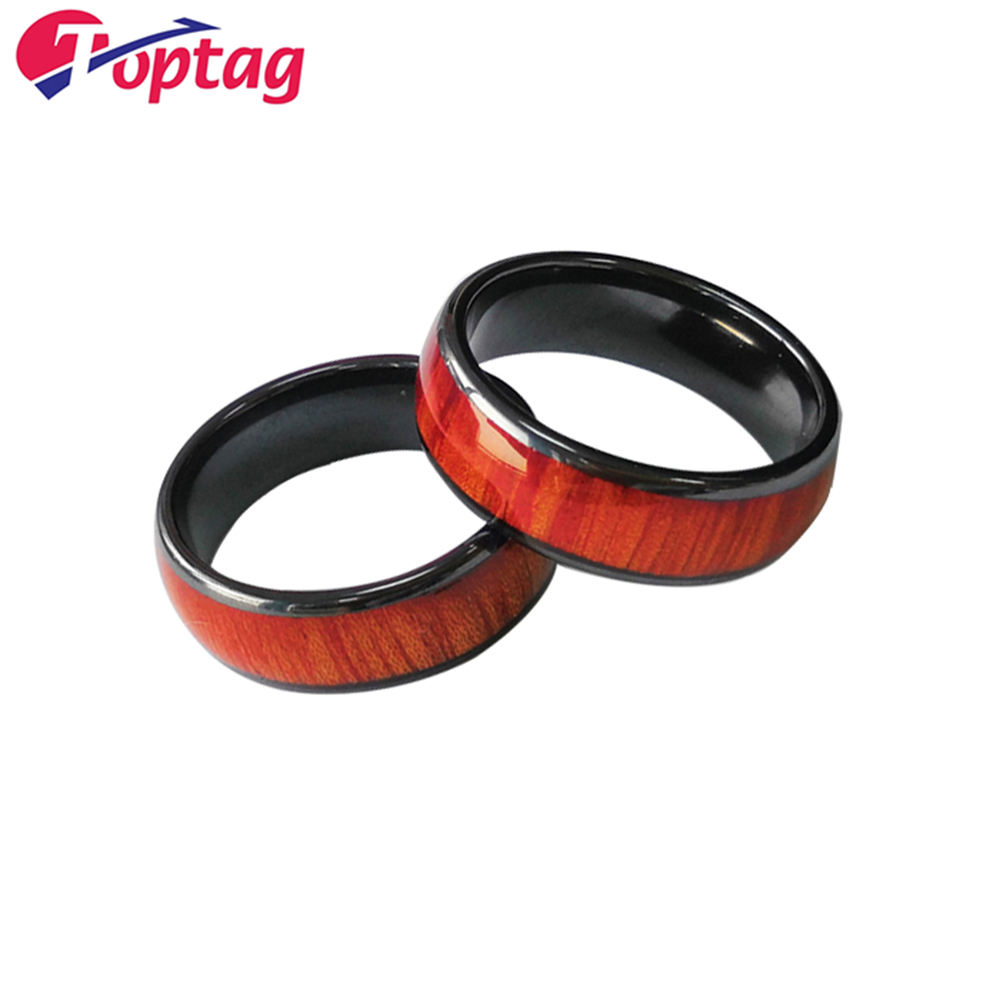 Hot Sale Personalized Smart ceramic 13.56MHZ NFC black ring for payment and Access Control