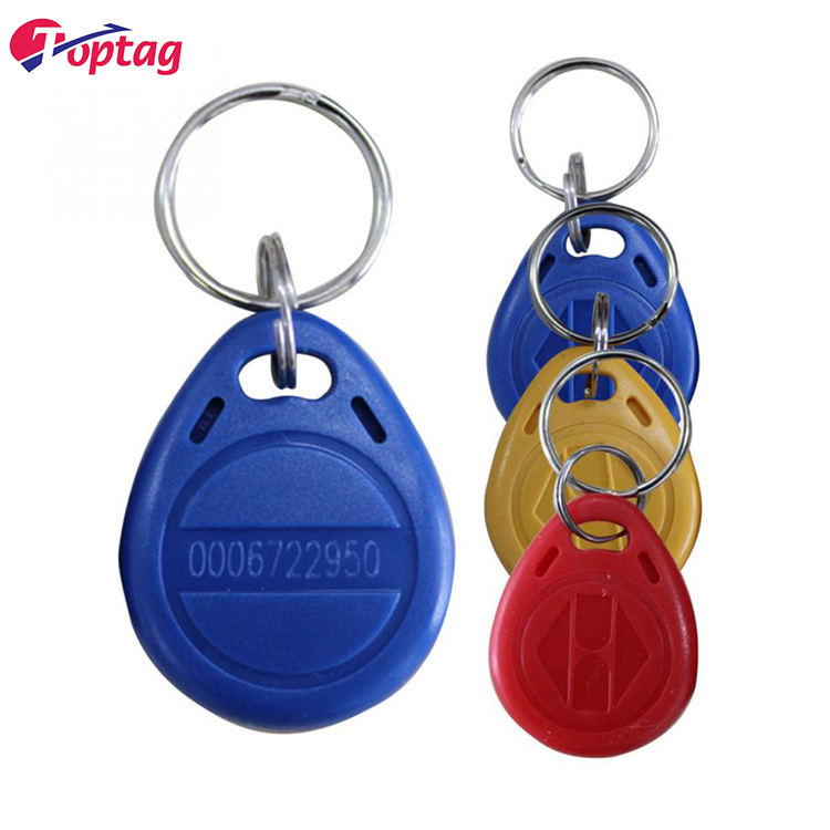 RFID Key Keychain ABS Waterproof Custom Printing 13.56mhz Key Fob Rfid Keyfob RFID Keychain keytags for access control
