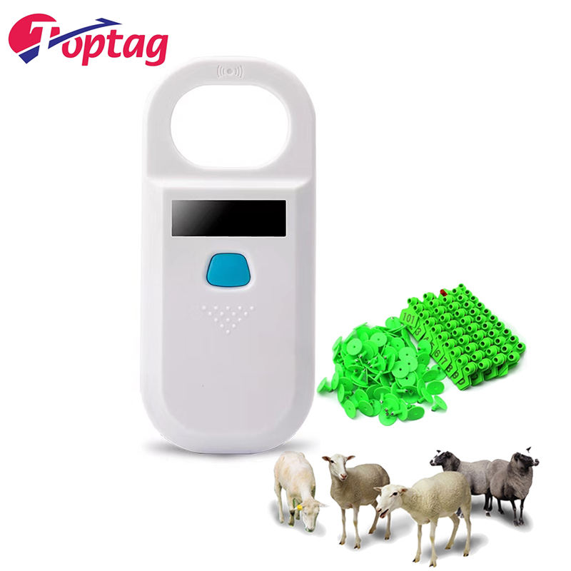 Toptag ISO11784/85 Microchip Ear Tag Reader Scanner For Identification