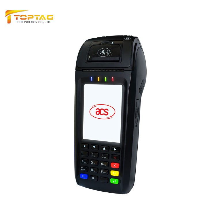 ISO7816 13.56mhz 3G Wifi Handheld Smart Card NFC Reader Writer ACR890 with Thermal Printer