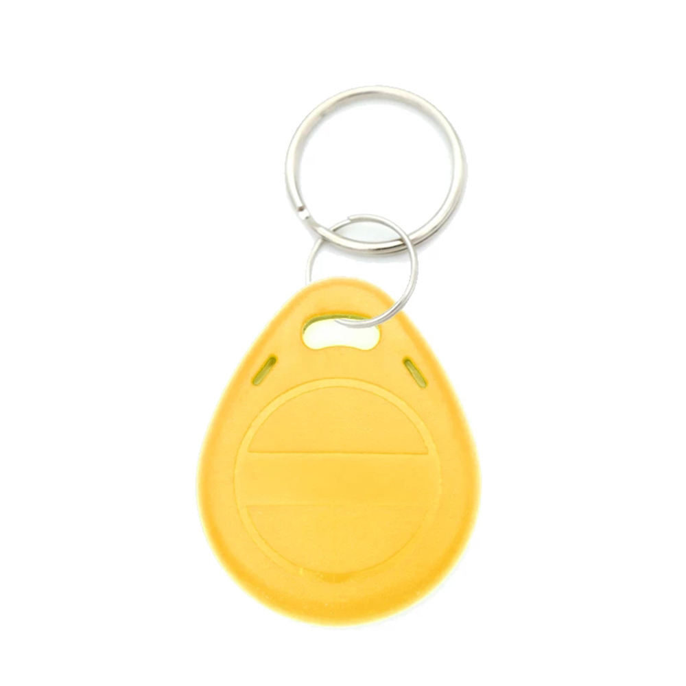RFID 125KHZ Plastic Transparent Chip Key Fob, Crystal clear smart keychain for Electronic Door System
