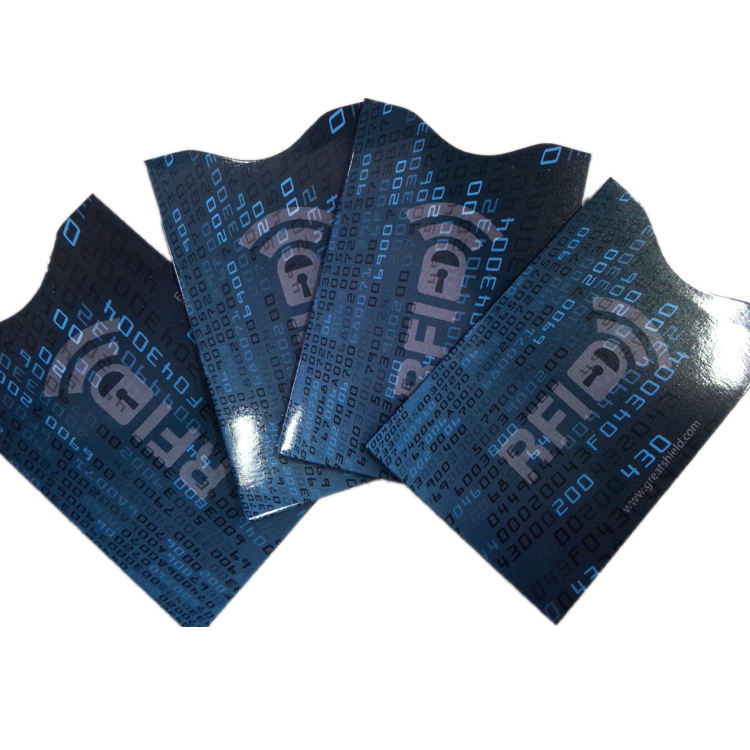 Aluminum RFID Blocking holder for credit Card/ID card /passport Protection