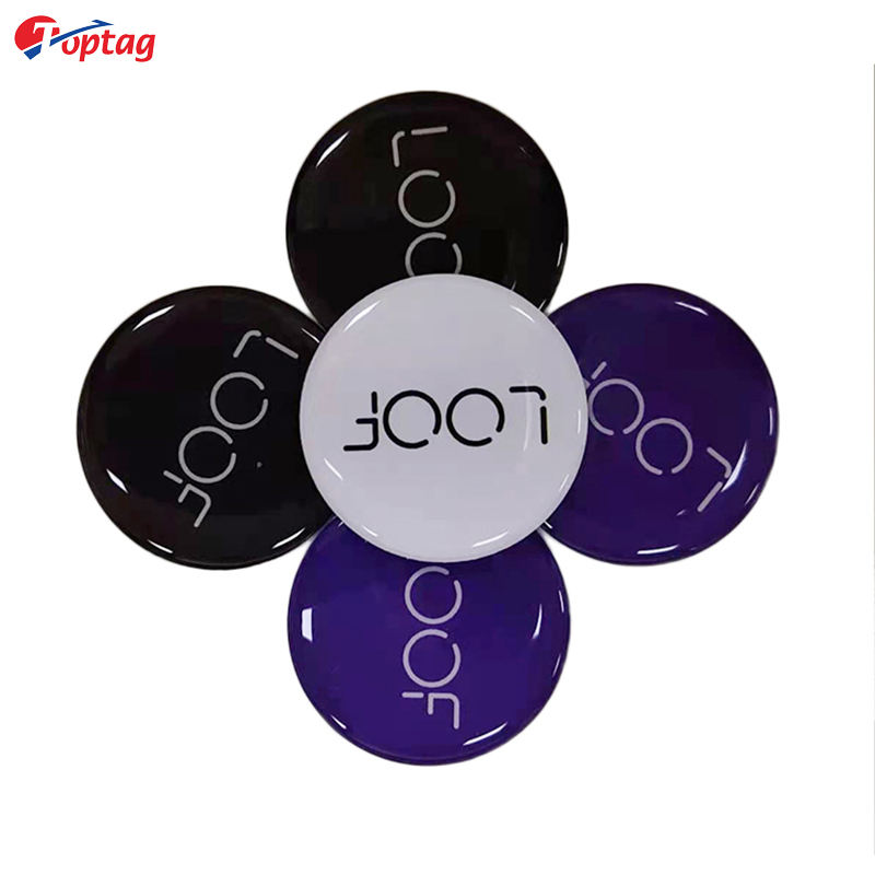 Toptag factory price rewritable rfid nfc epoxy tag label encode URL