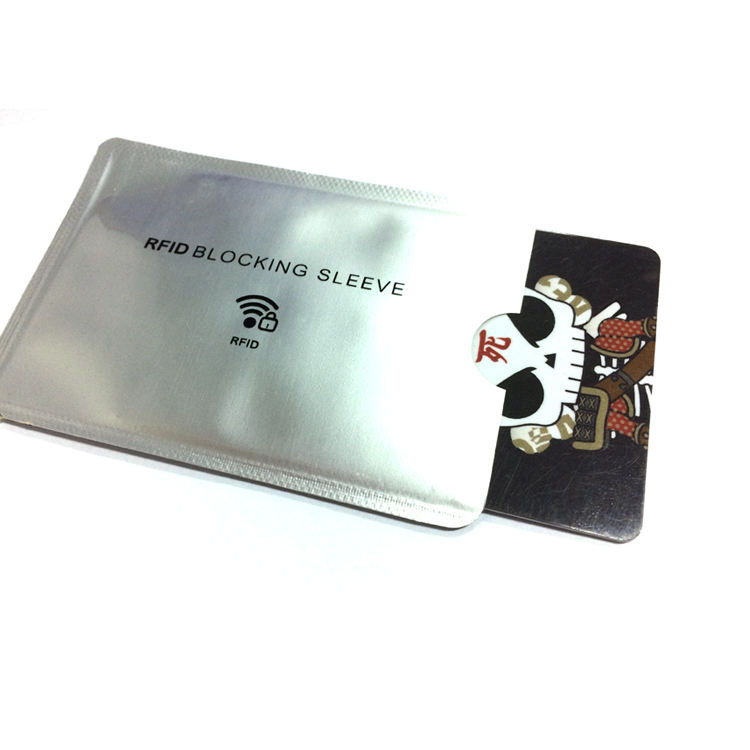 Manufacturer price bank ID card holder,Rfid blocking card sleeve,aluminum credit card wallet customized design