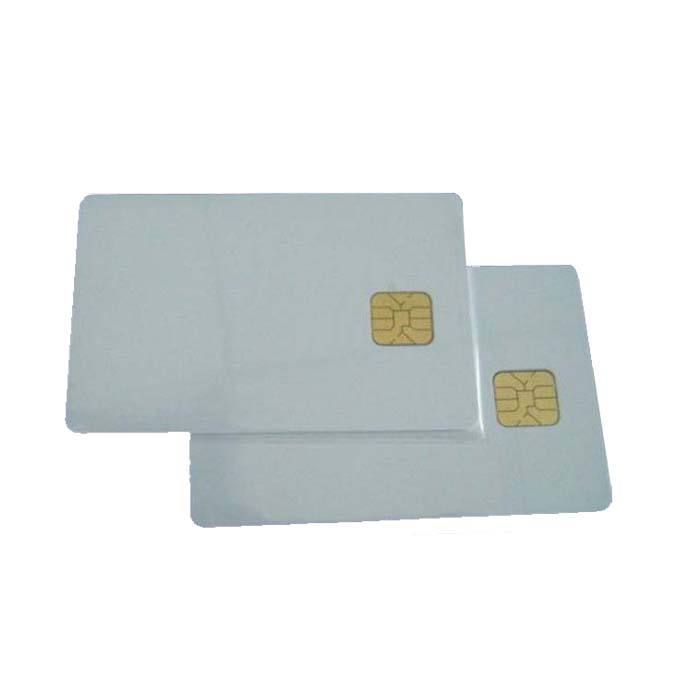 printable SLE4442 / SLE4428 PVC blank emv chip card with magnetic stripe