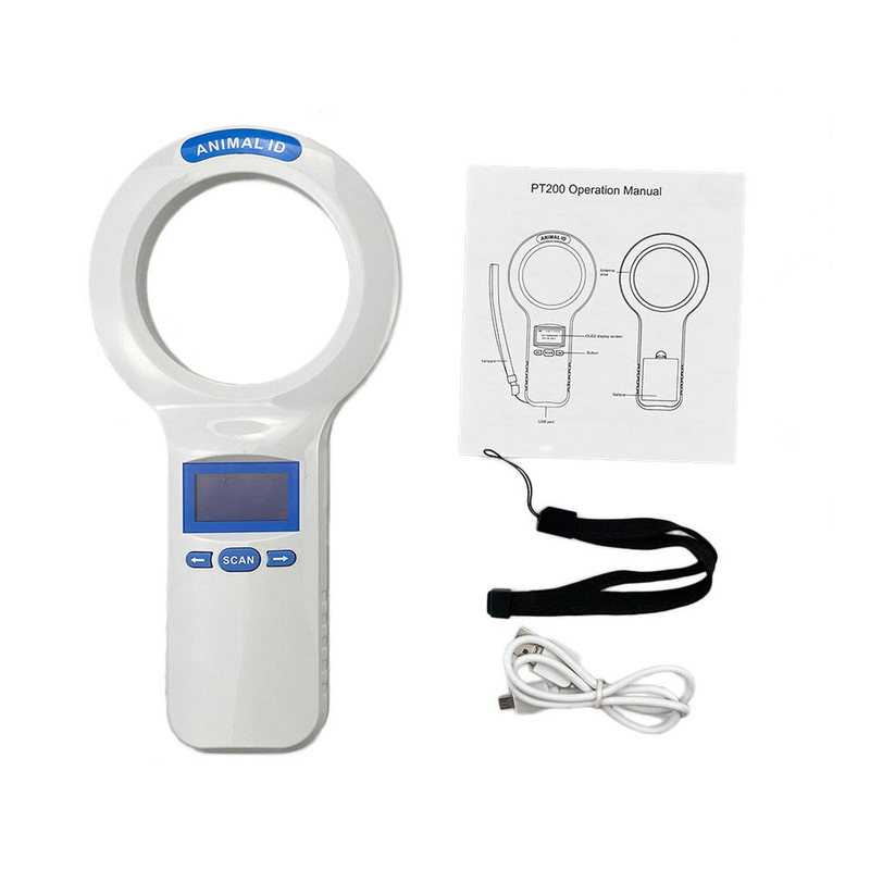 Rfid 134.2Khz Portable small animal ID tag reader animal microchip scanner