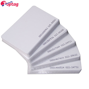13.56mhz rfid card Model F08 ISSI chip Blank White pvc access control cards