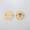 Custom Printing NFC Bamboo RFID Wooden Card Chip 13.56mhz 1k