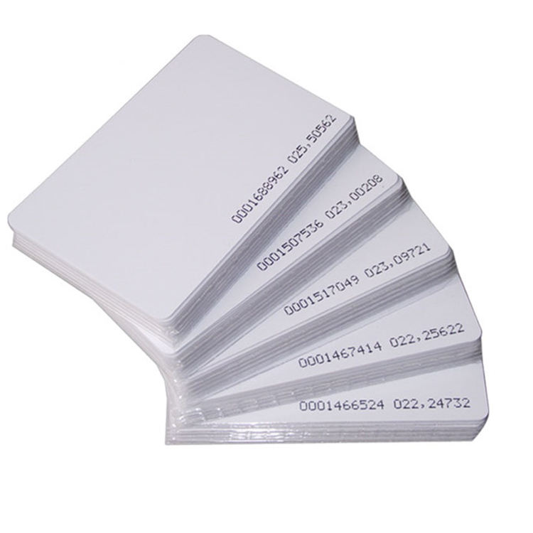 Plastic Blank RFID Dual Frequency Rewritable Card with 125KHz & 13.56Mhz Chip