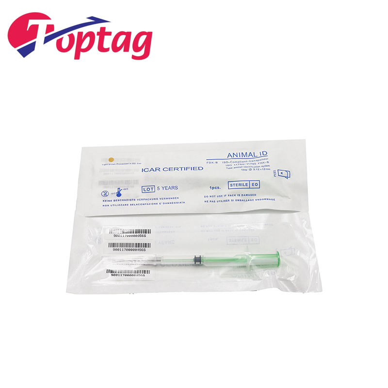Injector Rfid Transponder Syringe for animal identify 134.2KHz Animal Syringe Pet ID chip 1.4*8mm