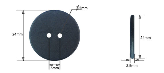 Dia 15mm 13.56mhz Plastic Small button NFC Washable RFID Laundry Tag
