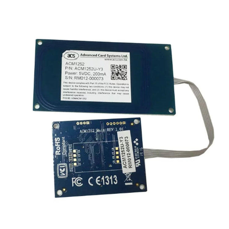USB 13.56 MHz NFC Reader Module with Detachable Antenna Board ACM1252U-Y3