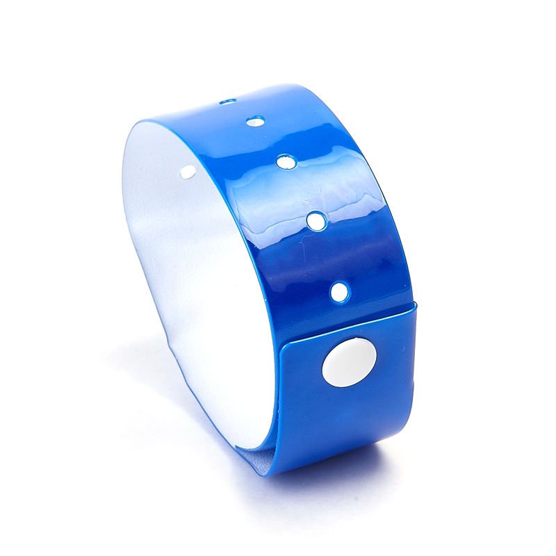 Vinyl Wrist Band Bracelets Hotel Plastic One Time Use Identification PVC Button Bracelets wristbands
