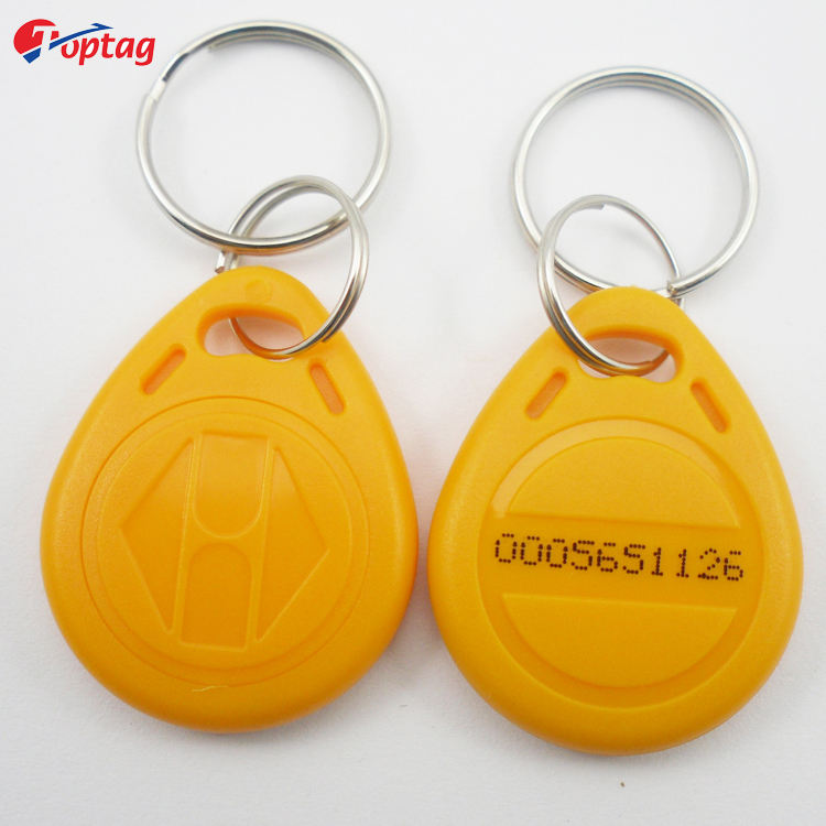 Toptag Wholesale ABS RFID 125khz 13.56mhz Keyfob With Key Ring