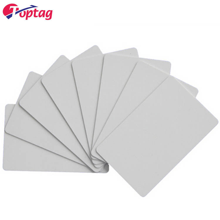 Custom 13.56mhz rfid card Model F08 ISSI Blank White pvc rfid cards