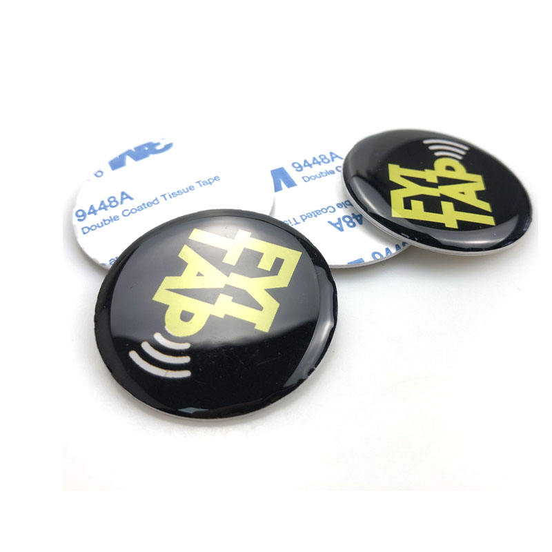 13.56Mhz QR code printed NFC Sticker Tag, Blister NFC Pet Tag