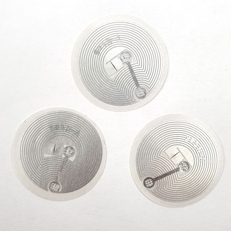 ISO14443A 13.56mhz PET/ Paper/ PVC Label NFC Rfid Wet Inlay Sticker