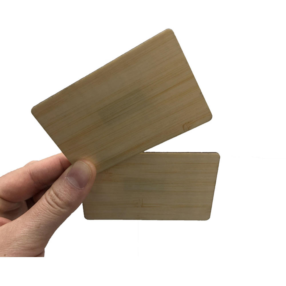 Eco-friendly Engraved RFID Wooden Card 13.56MHz 1.6mm Bamboo Smart Card