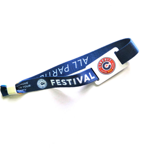 New Custom Design Printing Cloth Fabric Wristband Lanyard Bracelet Event Polyester