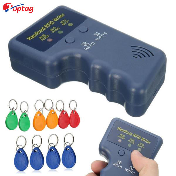 Portable RFID 125KHz EM4305 Key Fobs Reader Access Control Card Mini Blue Copier
