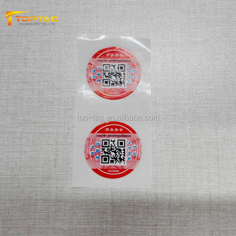 Glass Bottle Adhesive rfid Fragile Labels Packaging Shipping fragile paper rfid sticker