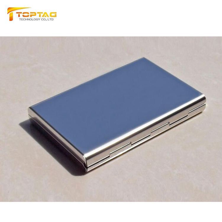 New Product Stainless Steel Aluminum RFID Blocking Wallet 6 Slots Metal Card Holder
