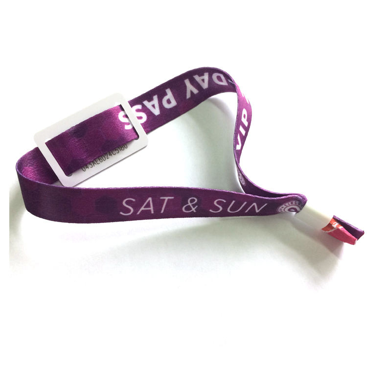 Promotion High Quality Event Festival Woven Wristband Custom Woven Polyester Bracelets Fabric Wrist bands
