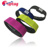 Custom Logo QR Code RFID 125khz Silicone Wristband Adjustable 13.56Mhz Colorful Bracelet