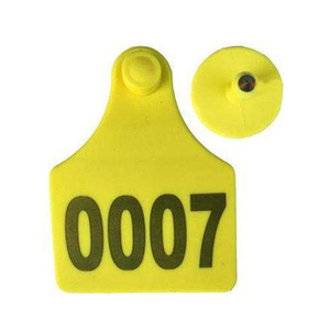 TPU animal ear tag with number bar code logo ear tagger sheep cattle ear tags