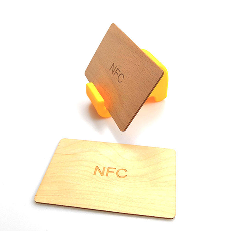 Anti scanning RFID chip wooden debit credit card protector wood blocking card