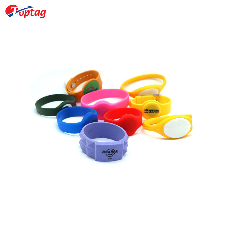 Factory price customized waterproof nfc rfid silicone wristband festival wristband