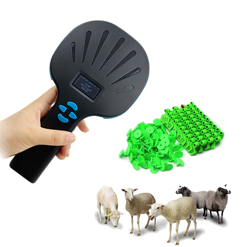 Latest portable rfid animal microchip glass tag reader barcode scanner w91
