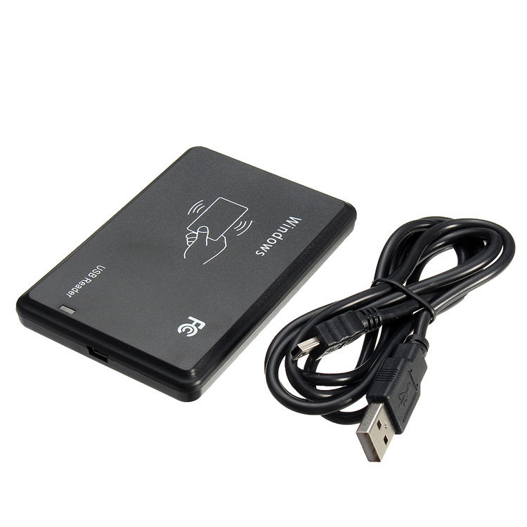 Portable 125Khz ID Card Reader RFID 13.56MHZ Contactless NFC Card Reader with USB interface