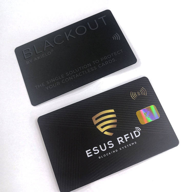 Hot Sale Amazon wallet rfid blocking card high Security rfid blocking sleeve card Anti Hacker